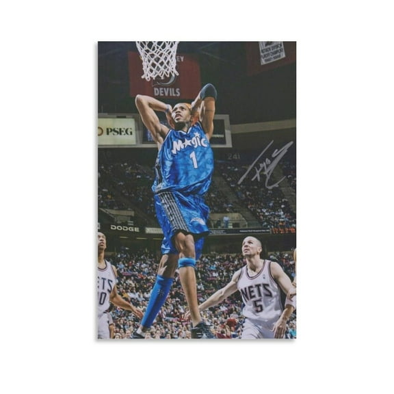 Tracy McGrady Canvas Poster Poster Cool Artworks Painting Wall Art Canvas Prints Hanging Picture Home Decor Posters Gift 16x24inch(40x60cm)