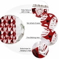thumbnail image 6 of Red Valentines Waterproof Fabric Shower Curtain, Black White Love Heart Waterproof Fabric Shower Curtain for Bathroom Curtains Bathtubs Hotel Washable Shower Curtains with 12 Hooks Small 36x72in, 6 of 8