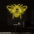 thumbnail image 3 of Glowneon Bee Neon Sign, Bee Hive Led Sign, Honey Bee Store Decor, 3 of 5