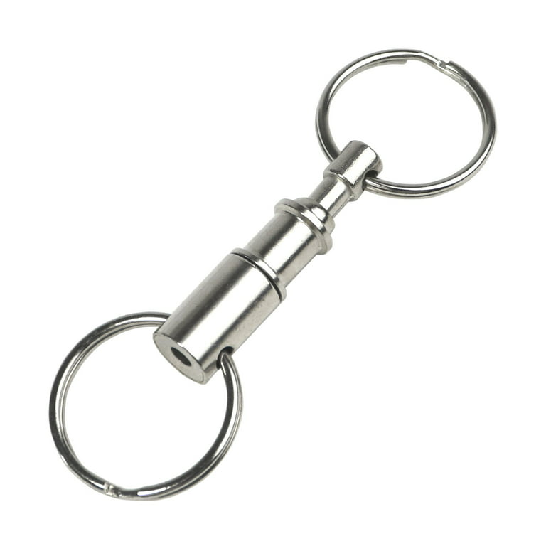 Silver Tone Split Keyring Clasps Silver Keychains, Pick Your Amount H497