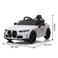 thumbnail image 4 of 12V Electric Car for Kids, Officially Licensed BMW M4 Ride On Car with Remote Control, 3 Speeds, LED Lights, Battery Powered Cars for Kids, Ride On Toys for Boys & Girls, White, 4 of 11