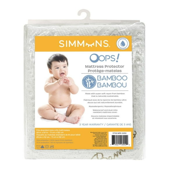 Simmons Oops! Protège-Matelas en Bambou