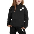 thumbnail image 4 of Byoo Toddler Girls Outfits Set Solid Color Hoodie Sweatshirt Joggers Comfy Sweatsuit Sets Winter Tracksuit Sets, 4 of 4