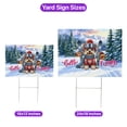 thumbnail image 5 of Hello Welcome Winter The Ski Yorkshire Terrier Snowy Day Yard Sign Yorkie Dog Lover Gifts Outdoor Home Lawn Garden Porch Decor - 13013, 5 of 5