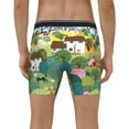 thumbnail image 4 of Rateoe Garden Farm Print Men’s Underwear Boxer Briefs Soft Comfortable Underwear Boxer Briefs, Long Leg Briefs,Anti-chafing Boxer Briefs, 4 of 7