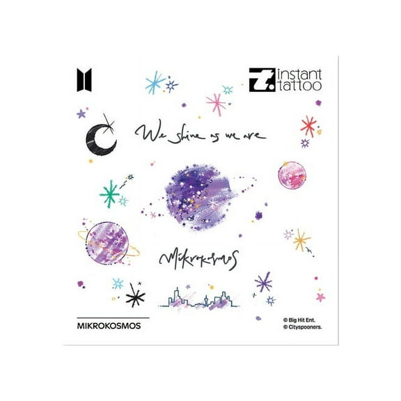 BTS (instant tattoo) Mikrokosmos Tattoo (Official Merchandise)