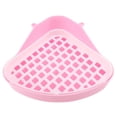 thumbnail image 1 of Baño de Conejo Bandeja Camada,Cuarto Para Animales Pequeños Orinal Esquina,Rincón Bandejas Domésticos Conejo,Hamster (Rosado), 1 of 5