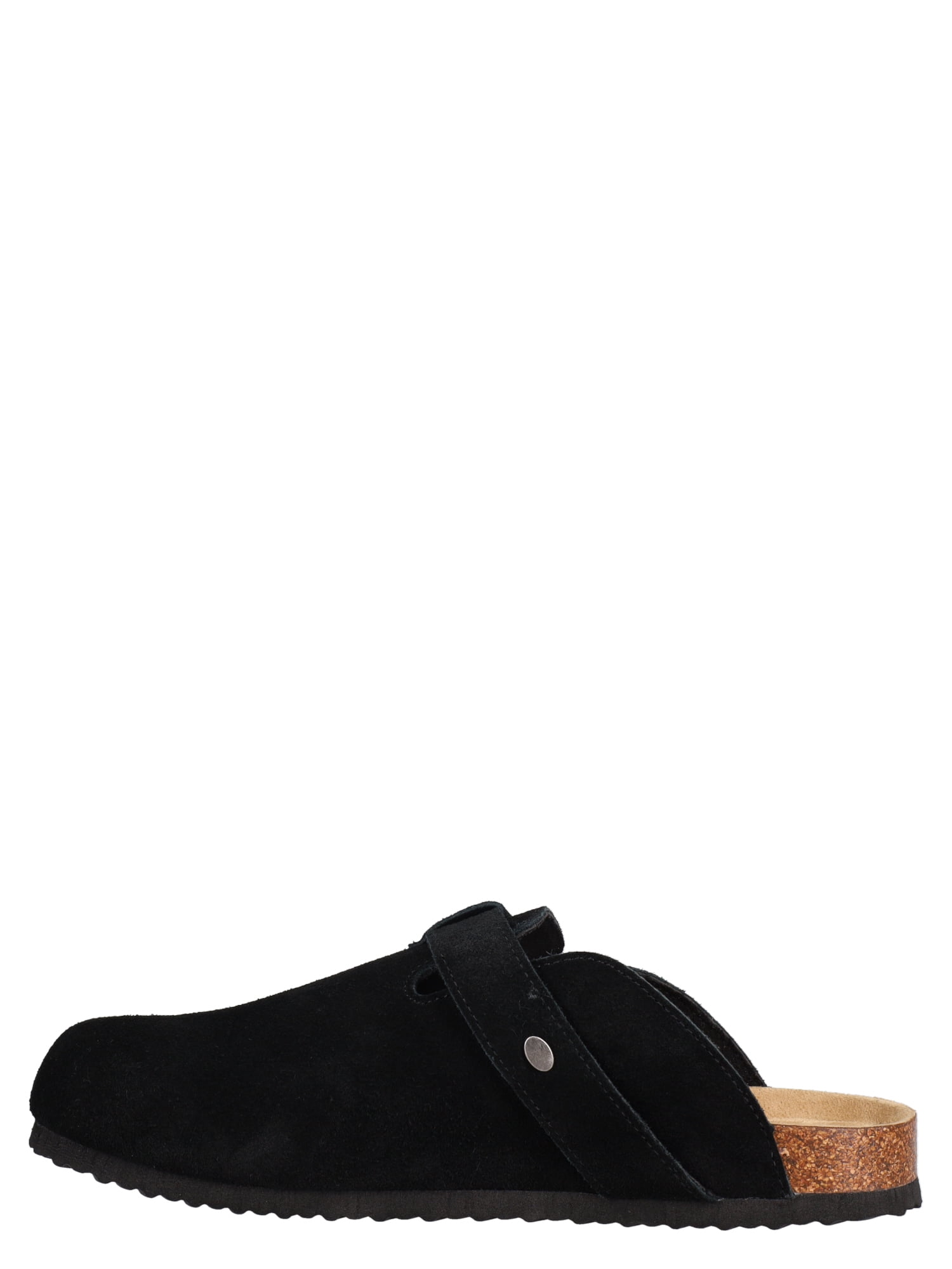 Woodstock Men's Beacon Lined Genuine Leather Comfort Clog Sandal with Faux Sherling Lining
