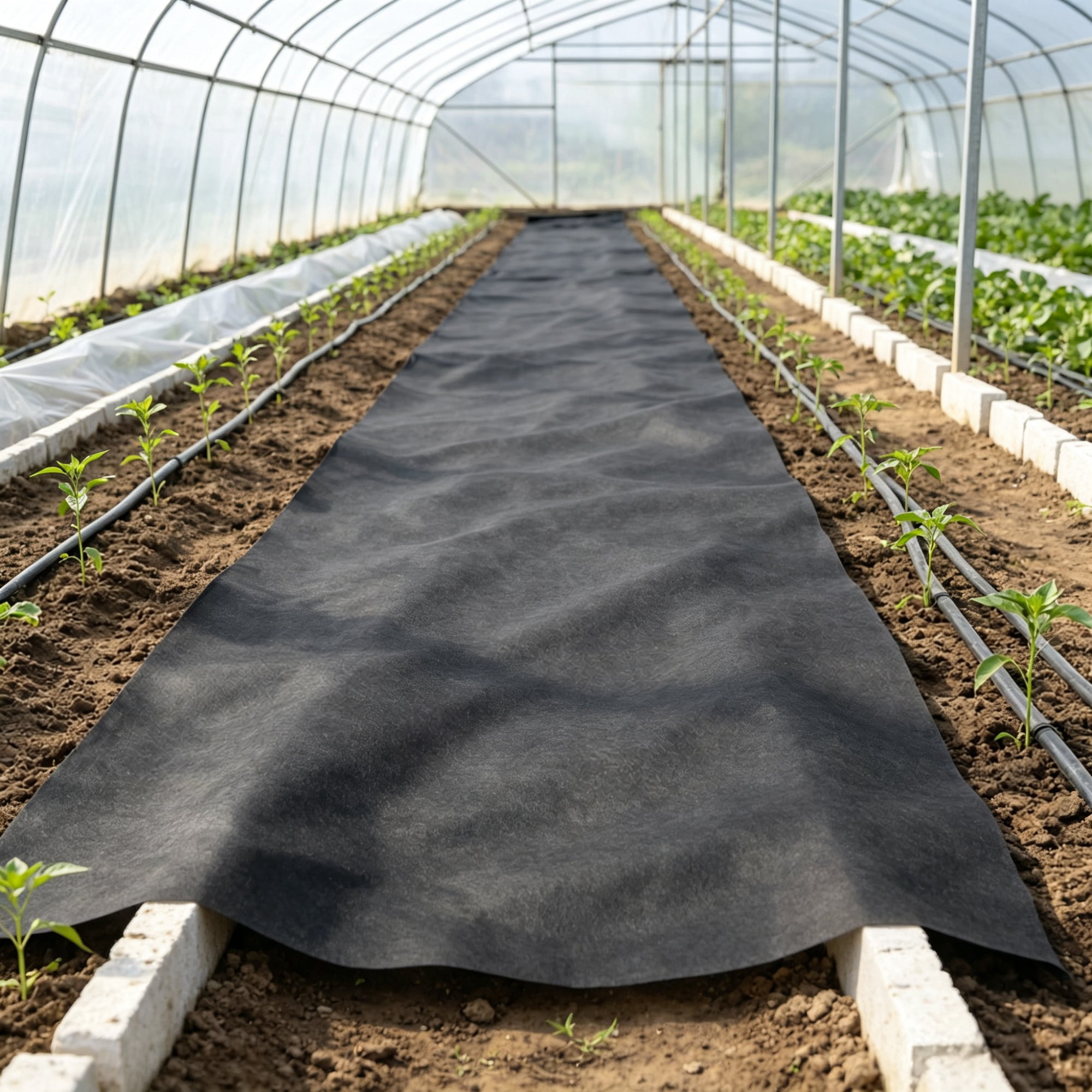 15x20FT Non Woven Geotextile Fabric, Heavy Duty Landscape Fabric for Landscaping, Weed Barrier & French Drain Drainage Fabric, Ground Cover for Garden