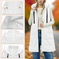 thumbnail image 2 of Winter Warm Women's Long Puffer Jacket Coat Stand Collar Sleeveless Vest with Pockets Thermal Thickened Outerwear for Cold Weather | CSEONE,White XL, 2 of 9