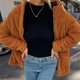 thumbnail image 4 of Pntutb Mujer Otoño e Invierno Color sólido Mangas largas Chaqueta de lana de doble cara Rebeca Abrigo Liquidación Pntutb Pntutb-1708, 4 of 7