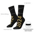 thumbnail image 4 of Logiee Happy New Year 2024 (2) Print Adult Socks for Men & Women,Calf Socks, Ankle Socks,Boots Socks,Breathable Casual Sock,Unisex Crew Socks, 4 of 6