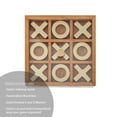 thumbnail image 6 of Mainstays Decorative Gold and Wood Tabletop Tic Tac Toe Tabletop Set, 6 of 14