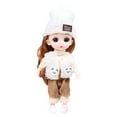 thumbnail image 2 of Dressable Children's Doll Cute Play Doll With Removable Attire Material 17Cm Size, Perfect For Kids Imaginative Play And Home Decor Display, Includes 1Pc Adorable Doll, 2 of 8