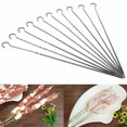 thumbnail image 3 of Brochetas 10PCS BBQ Barbacoa Asar Cocinar Largo Acero Inoxidable, 3 of 7