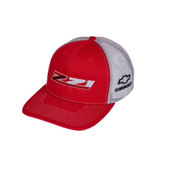 Chevrolet Chevy Z71 Red and Gray Mesh Hat - Adult Size