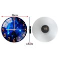 thumbnail image 2 of Reloj de pared de cristal de 30 cm, silencioso, sin tictac, decorativo, redondo, para sala de estar, cocina, dormitorio, pasillo, oficina (azul oscuro), 2 of 4