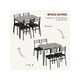 thumbnail image 5 of Dining mesa set para 4: small square mesa y 4 sillas - 5 - piece kitchen y dining room set para small spaces, 5 of 7