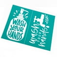 thumbnail image 3 of TINYSOME DIY Silk Screen Printing Stencil Self-Adhesive Wash Your Hands Mesh-Stencils, 3 of 8