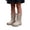 Beige, variant on Lightweight Kids Rain Boots for Toddlers and Preschoolers, Easy-On Mid-Calf Waterproof Boots with Handles for Boys and Girls