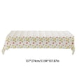 thumbnail image 2 of Easter Egg Themed Thickened Tablecloth, Waterproof and Stain‑Resistant Party Table Cover, Large Rectangle Cloth for Dining Room and Easter Holiday Party Decoration, 54*108in, Multicolor, 2 of 6