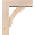 thumbnail image 3 of Ekena Millwork 7 1/2"W x 26"D x 30"H Olympic Block Smooth Bracket w/ Offset Brace, Douglas Fir, 3 of 25