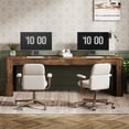 thumbnail image 3 of Tribesigns 79-inch Extra Long Desk, Two Person Desk for Home Office, Wooden Long Computer Double Desk, Writing Study Table for Office, Vintage Brown, 3 of 5