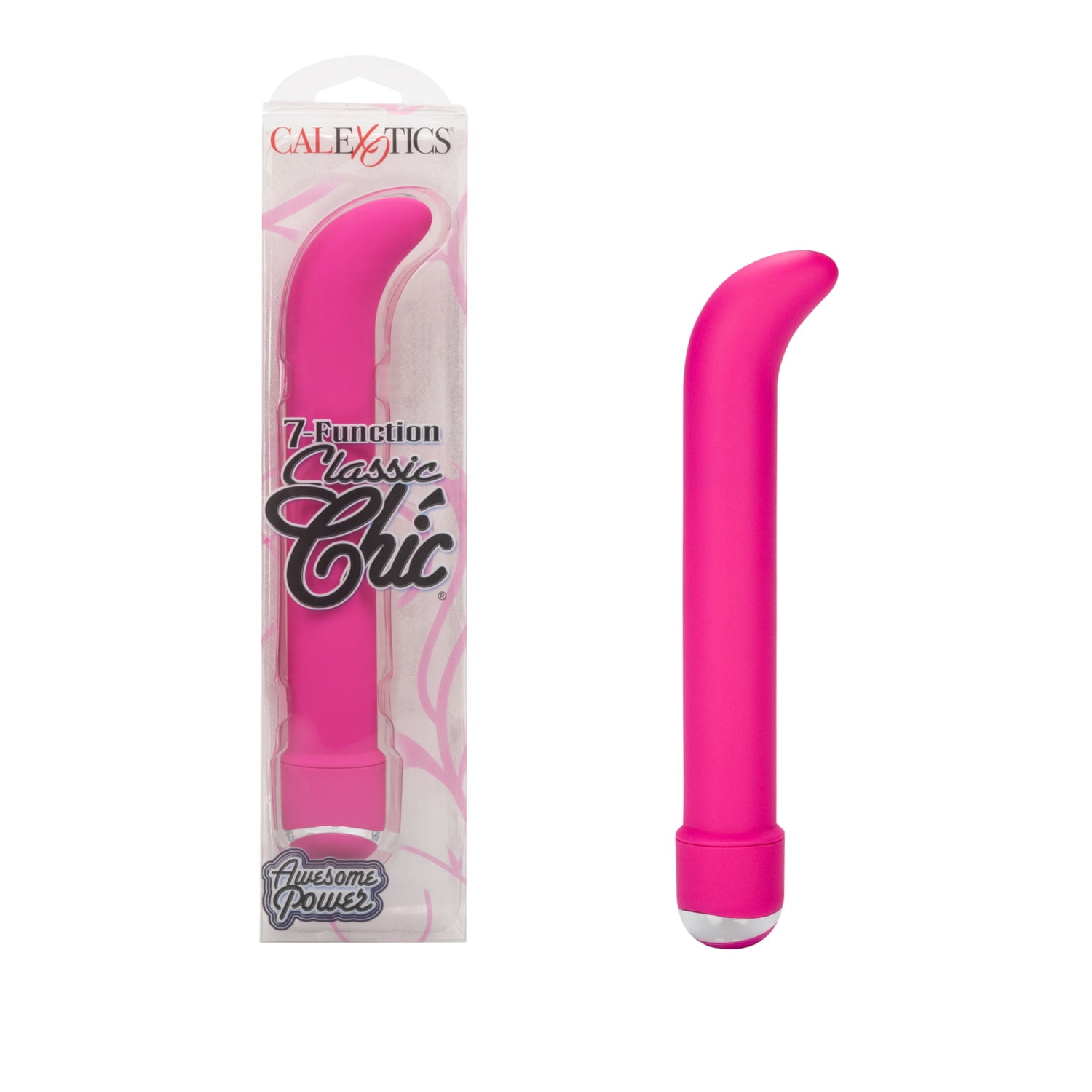 CalExotics 7-Function Classic Chic Standard 'G-Spot' Silky Smooth Vibrator - Pink