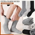thumbnail image 6 of Merino Wool Boot Socks Size 5-9 Thermal Winter Warm Thick Cozy Hiking Socks for Men Women 3 Pairs, 6 of 6
