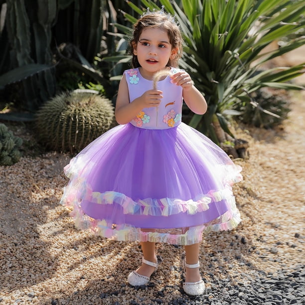 Falda Vestido de niña Vestido de fiesta Unicornio Ropa infantil Vestido para niños