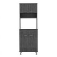 thumbnail image 1 of TUHOME Della 60 Kitchen Pantry Engineered Wood Pantries in  Gray, 1 of 7