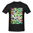 thumbnail image 4 of Bingfone Colorful Tie Dye Stained Glass Men'S Loose Fit Short-Sleeve Pocket T-Shirt, 4 of 7