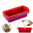 thumbnail image 3 of 1pc, Loaf Pan (10.63''x5.51''), Silicone Baking Bread Pan, Non-Stick Bakeware, Oven Accessories, Baking Tools, Kitchen Gadgets, Kitchen Accessories, Home Kitchen Items, 3 of 5