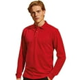 thumbnail image 4 of Asquith & Fox Mens Classic Fit Long Sleeved Polo Shirt, 4 of 5