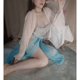 thumbnail image 1 of Lencería erótica de gran tamaño sexy puro deseo delantal cubierta hermana gorda 200 catties tentación pasión libre cielo azul M (80-120) Zefei Wu 1327537356639, 1 of 1