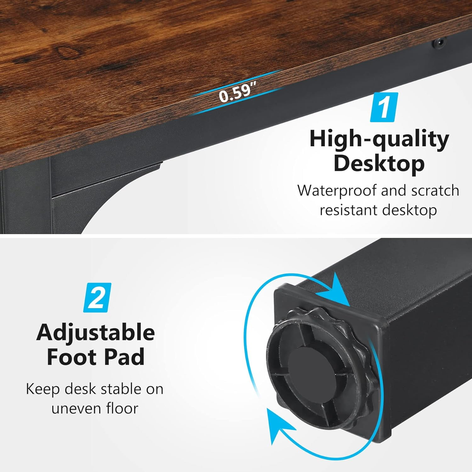 Tribesigns 78.7 Inches Extra Long Computer Desk 2 Person Desk, Double Long Desk for Home Office
