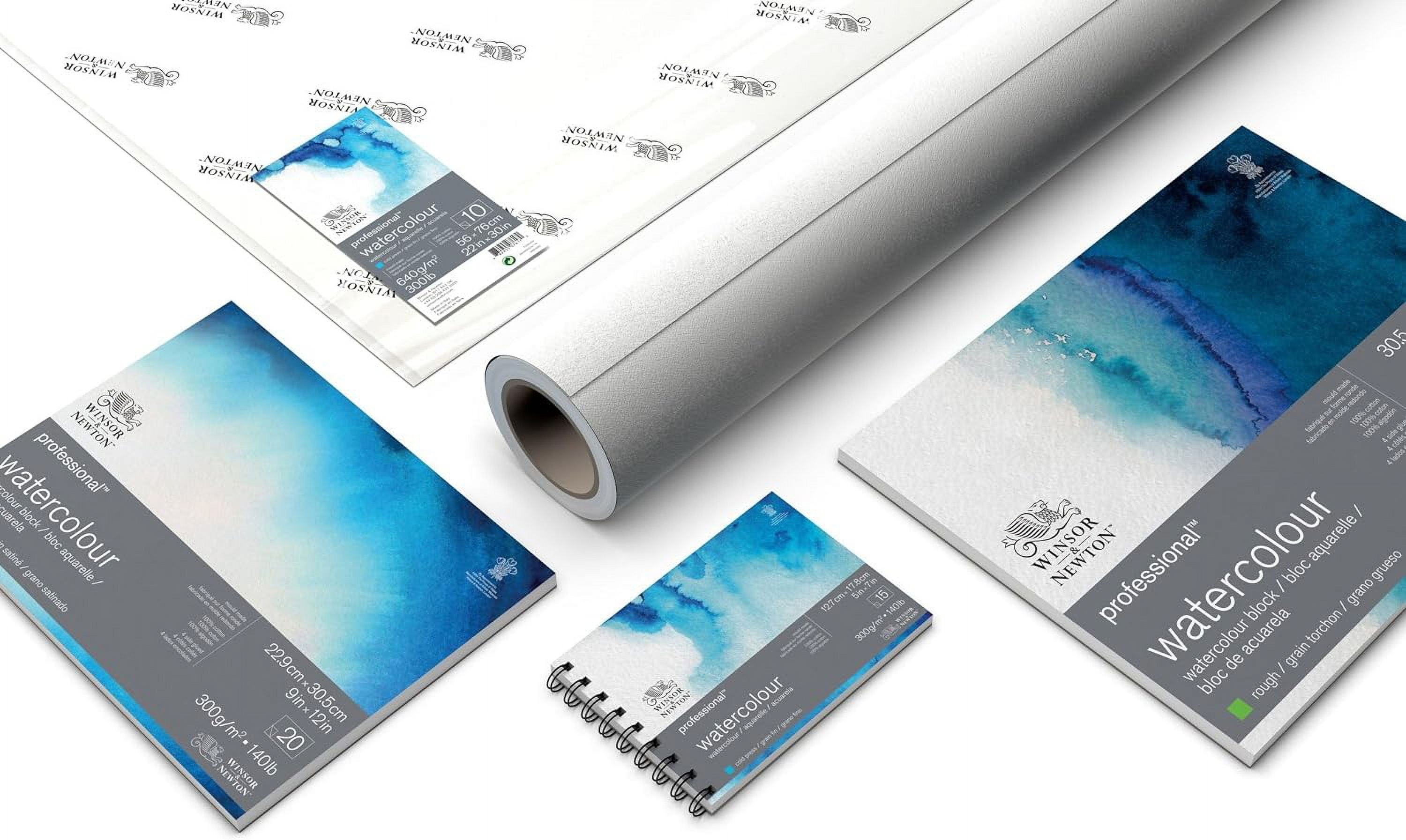 Winsor & Newton Professional Watercolour Paper Block, Cold Press, 10" x 14"