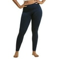 thumbnail image 2 of 3 Pack Women’s Fleece Leggings with Extra-Wide Band Plus Size High Waisted Tummy Control Warming Thermal Workout Running Comfort Yoga Pants Activewear, 2 of 5