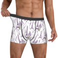 thumbnail image 2 of Kdxio Men's Boxer Briefs with Lavender Flowers Print - Comfortable and Breathable Underwear for Everyday Wear, 2 of 7