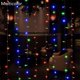 thumbnail image 2 of Matsuzay 3x3 metros 300 LED cortina luces de hadas colgante telón de fondo lámpara de pared boda Navidad fiesta decoraciones nuevo Iluminación y accesorios vistoso Matsuzay HA0019-04, 2 of 6
