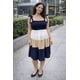 thumbnail image 1 of Vestido para Embarazo Casual Frescura en poliéster Almacenes Mario Color Azul Marino Talla Unitalla, 1 of 1
