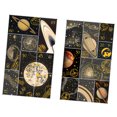 thumbnail image 4 of 2PCS Pegatinas de sellos postales Pegatinas de papel adhesivo dorado Suministros decorativos para álbumes de recortes para bricolaje Planificador Diario Cuaderno Arte Manualidades Fantasía cósmic, 4 of 10
