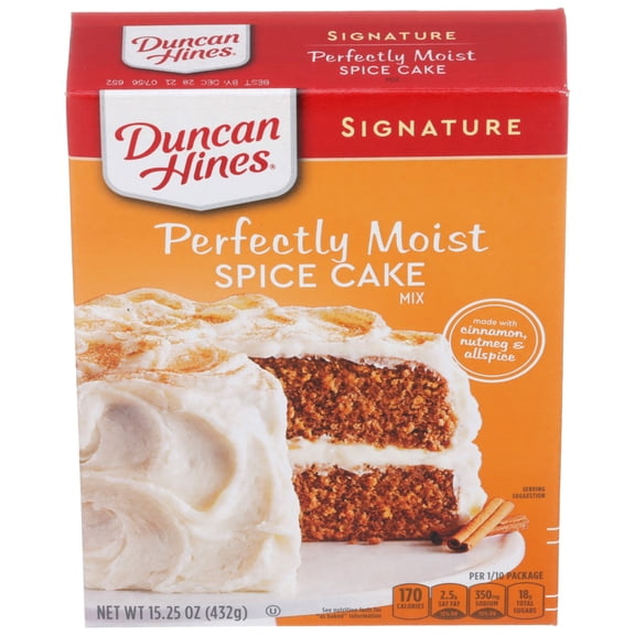 Pack Of 3 Duncan Hines Signature Perfectly Moist Spice Cake Mix, 15.25 oz (Package May Vary)
