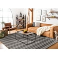 thumbnail image 3 of SAFAVIEH Montauk Elizabeth Striped Cotton Area Rug, Black/Ivory, 8' x 10', 3 of 9