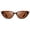 Tortoise / Gradient Lens, variant on Women's Small Narrow Cat Eye Sunglasses, Retro 90s Vintage UV400