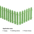 thumbnail image 3 of Miniature Garden Fence, 35 Inch Long Decorative Picket Fence, Light Green 2Pack, 3 of 6