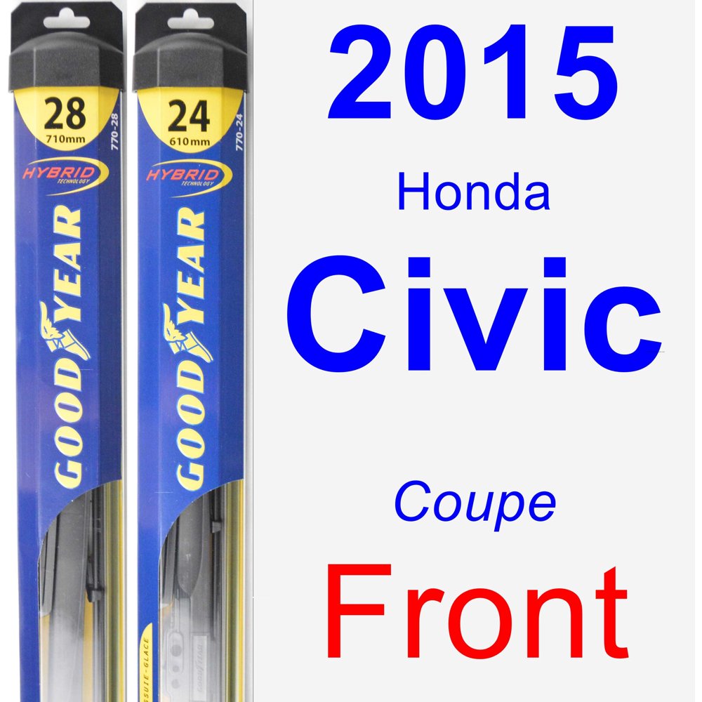 2015 Honda Civic Wiper Blade Set/Kit (Front) (2 Blades) Hybrid