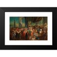thumbnail image 2 of German School 18x13 Black Modern Framed Museum Art Print Titled - Christ Before the High Priest (18th Century), 2 of 5