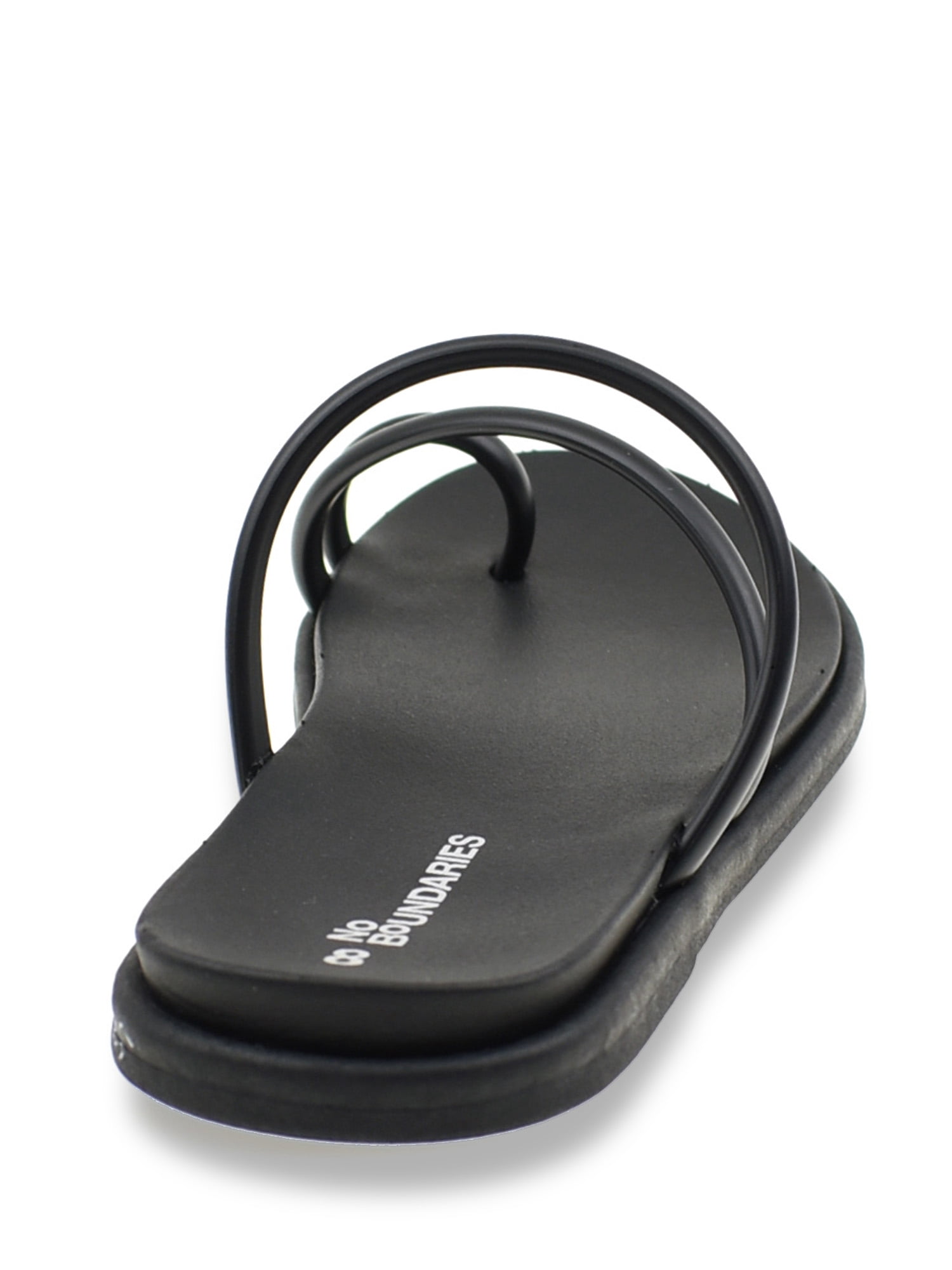 No Boundaries Women's Strappy Toe Loop Sandals