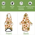 thumbnail image 6 of Cauagu Burger Pattern Winter Pet Hoodie Sweatshirts- Dog Hoodie Sweater with Leash Hole - Cute Dog Hoodie - Pet Clothes Puppy Cat Custume -XX-Large, 6 of 8